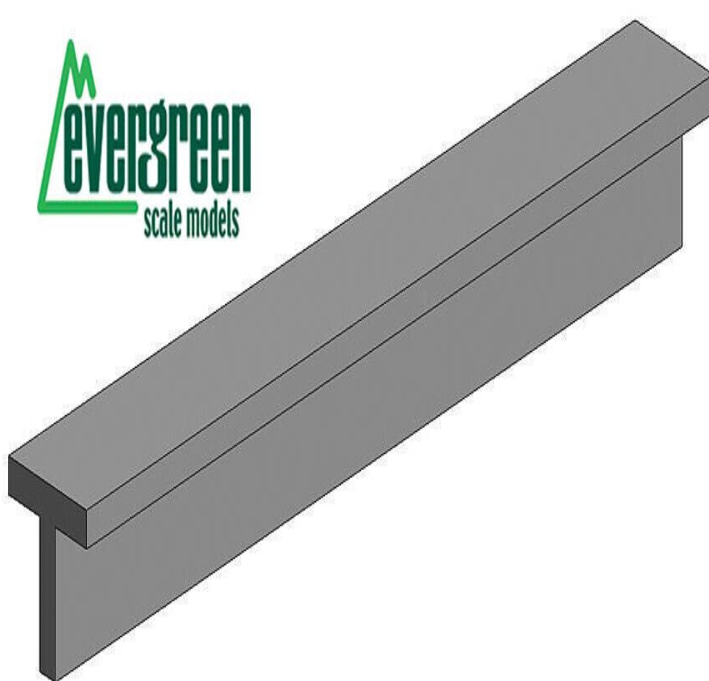 Evergreen Scale Models T-Profile, 35 CM / Height 3,6mm / Width 3,6mm 3 Piece 766