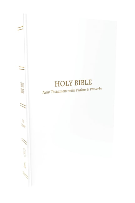 KJV Holy Bible: Pocket New Testament with Psalms and Proverbs White Softcover - Image 2