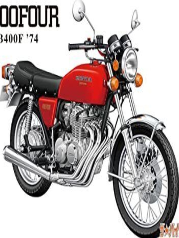AOSHIMA 1/12 The Bike Series No.3 Honda CB400F CB400FOUR 1974 Plastic Model JP