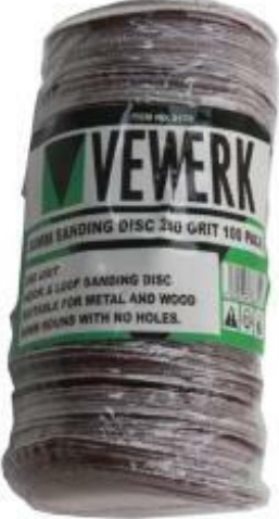VEWERK 75MM Sanding Discs Mixed Grit 100 pack 40,80,120,180, 240 Grit 8180