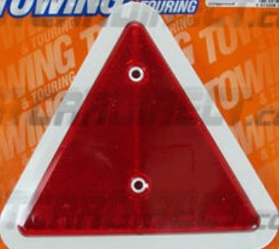 Maypole MP18 Screw In Triangular Red Trailer Caravan Car Horse Box Reflectors X2