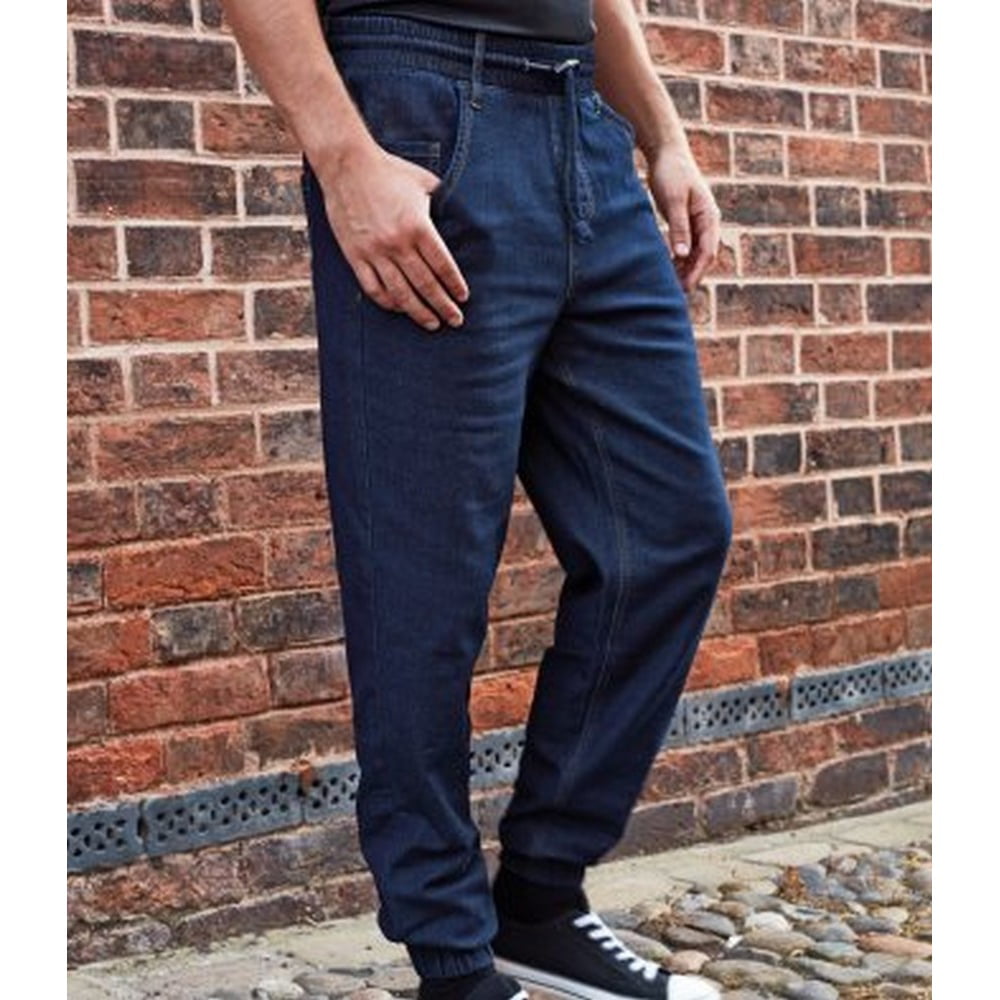 New Premier Unisex (Xl, Denim) Adults Artisan Chefs Joggers Indigo
