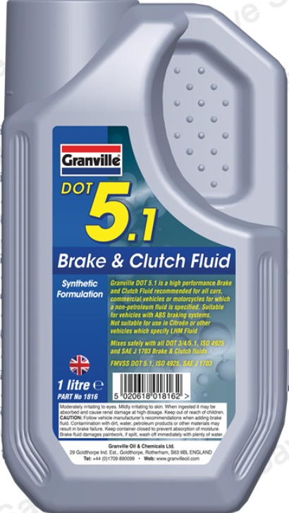 GRANVILLE BRAKE FLUID DOT 5.1 1L 1816