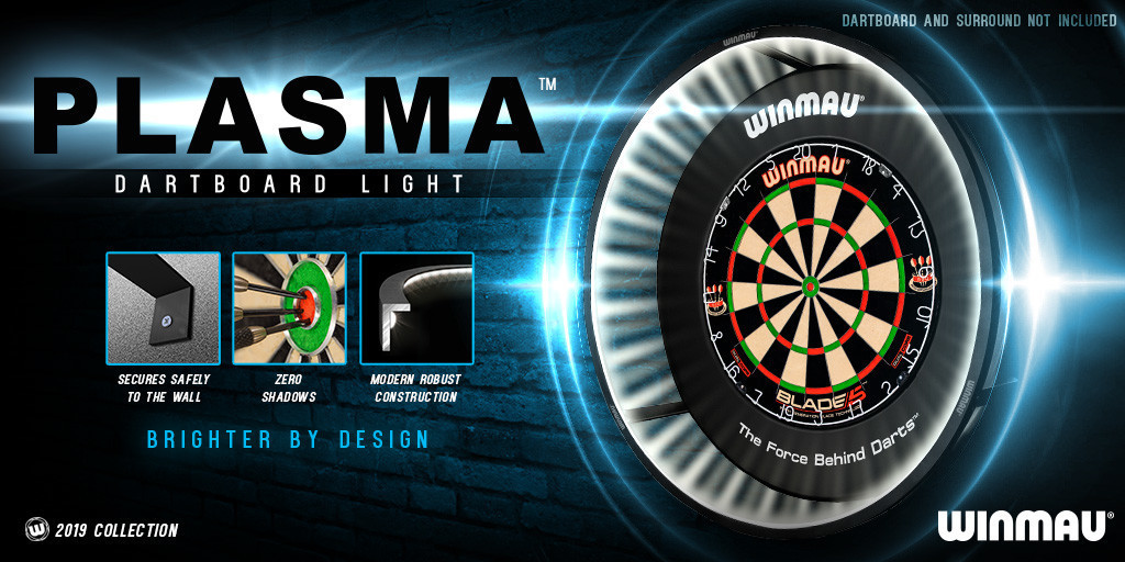 WINMAU PLASMA LED DARTBOARD LIGHTING SYSTEM - 360° - ZERO SHADOW DART LIGHT