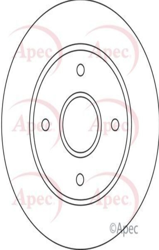 Brake Disc APEC DSK2608 Fits Citroen DS Peugeot 308 308 CC 308 SW C4 C4 Cactus