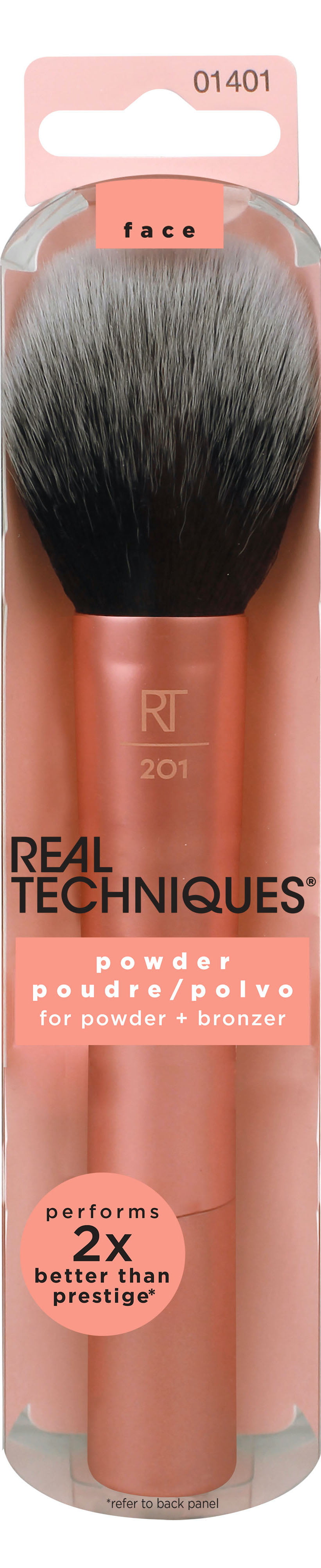 1 REAL TECHNIQUES Trucco Spazzola HD Pennello Per Cipria ""RT-1401"" Di gioia