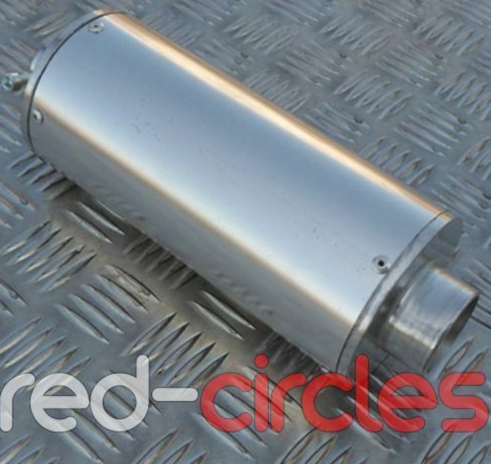 SILVER BIG BORE PIT DIRT BIKE EXHAUST MUFFLER 150cc 160cc PITBIKE