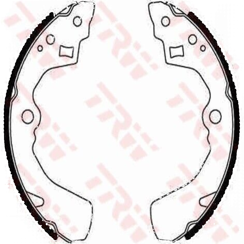Rear TRW-OE GS8549 Brake Shoe Set for CHEVROLET,DAIHATSU,ROVER,SUBARU,SUZUKI