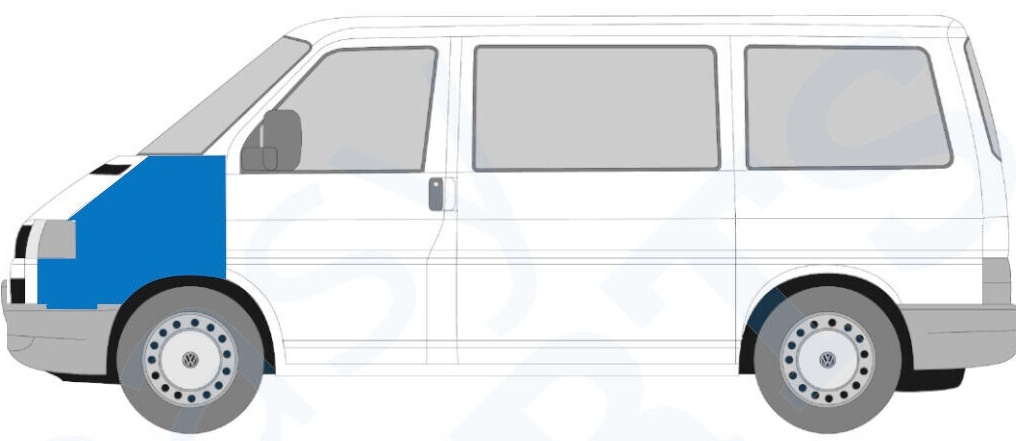 VOLKSWAGEN TRANSPORTER T4 1996-2003 FRONT WING LEFT