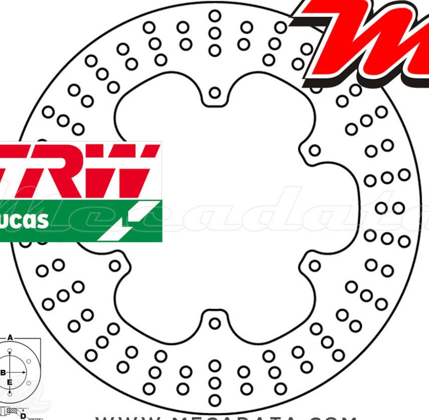 TRW MST 232 Brake Disc For Motorcycle Spare Parts Accessories Replacement Parts