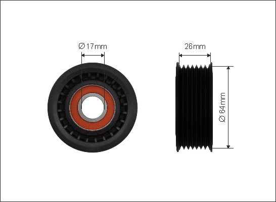 TENSIONER PULLEY VRIBBED BELT 500260 FOR VW AUDI A4/S4 A5/Sportback/S5 Q5/SUV