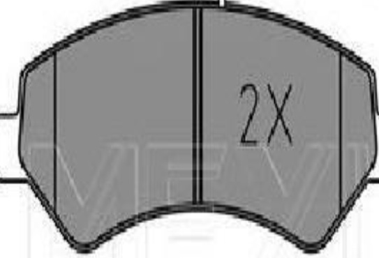 Front MEYLE 025 244 6619-1/PD Brake Pad Set, disc brake for CITROËN,FIAT,OPEL,PE