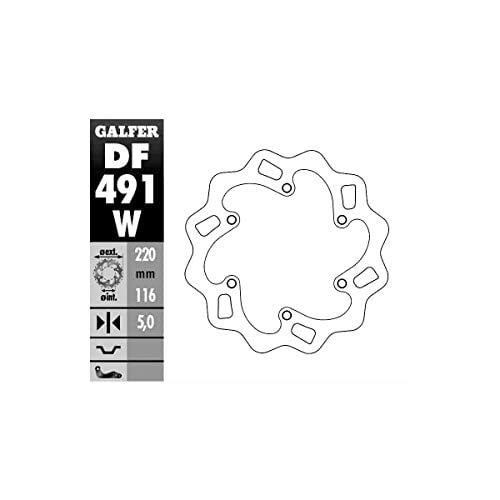 Galfer Rear Brake Disc WAVE FIXED 220x4mm YAMAHA YZF 600 R-6 1999>2002
