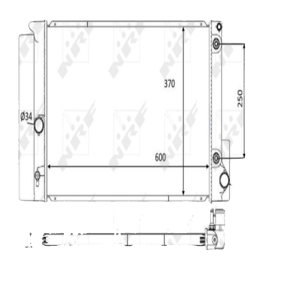 NRF 59115 Radiator, engine cooling for TOYOTA