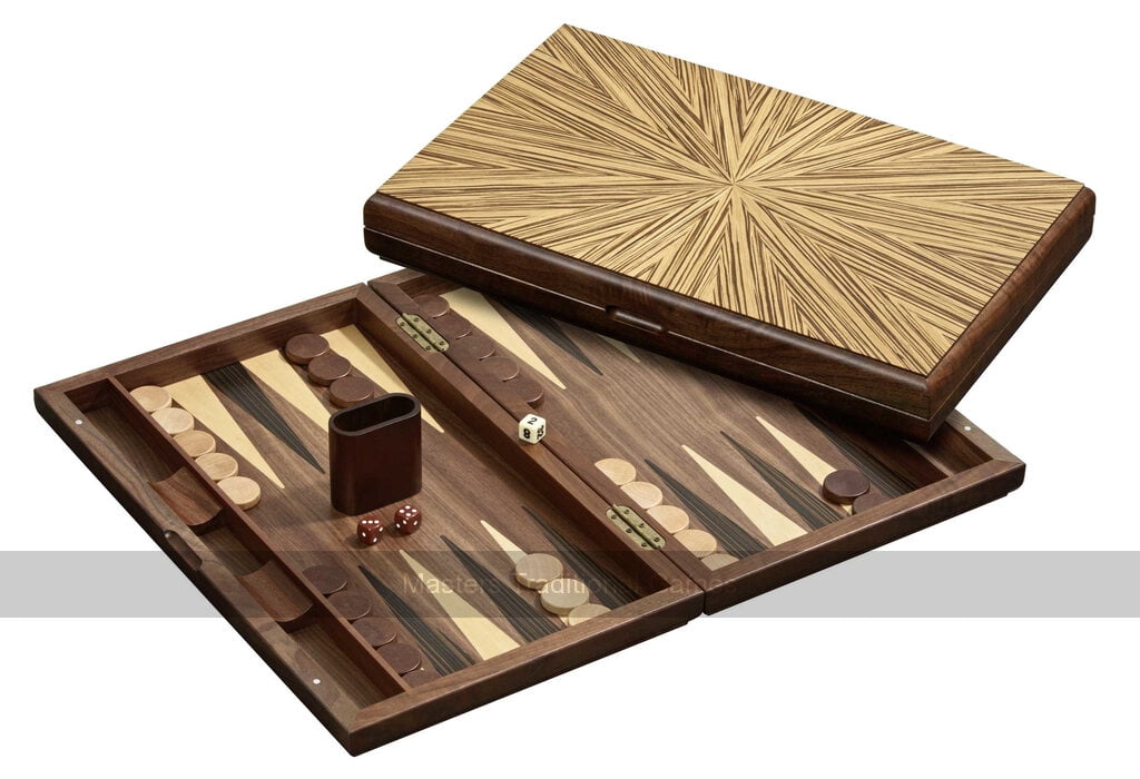 Philos 19-inch Wooden Mykonos Backgammon Set (UK)