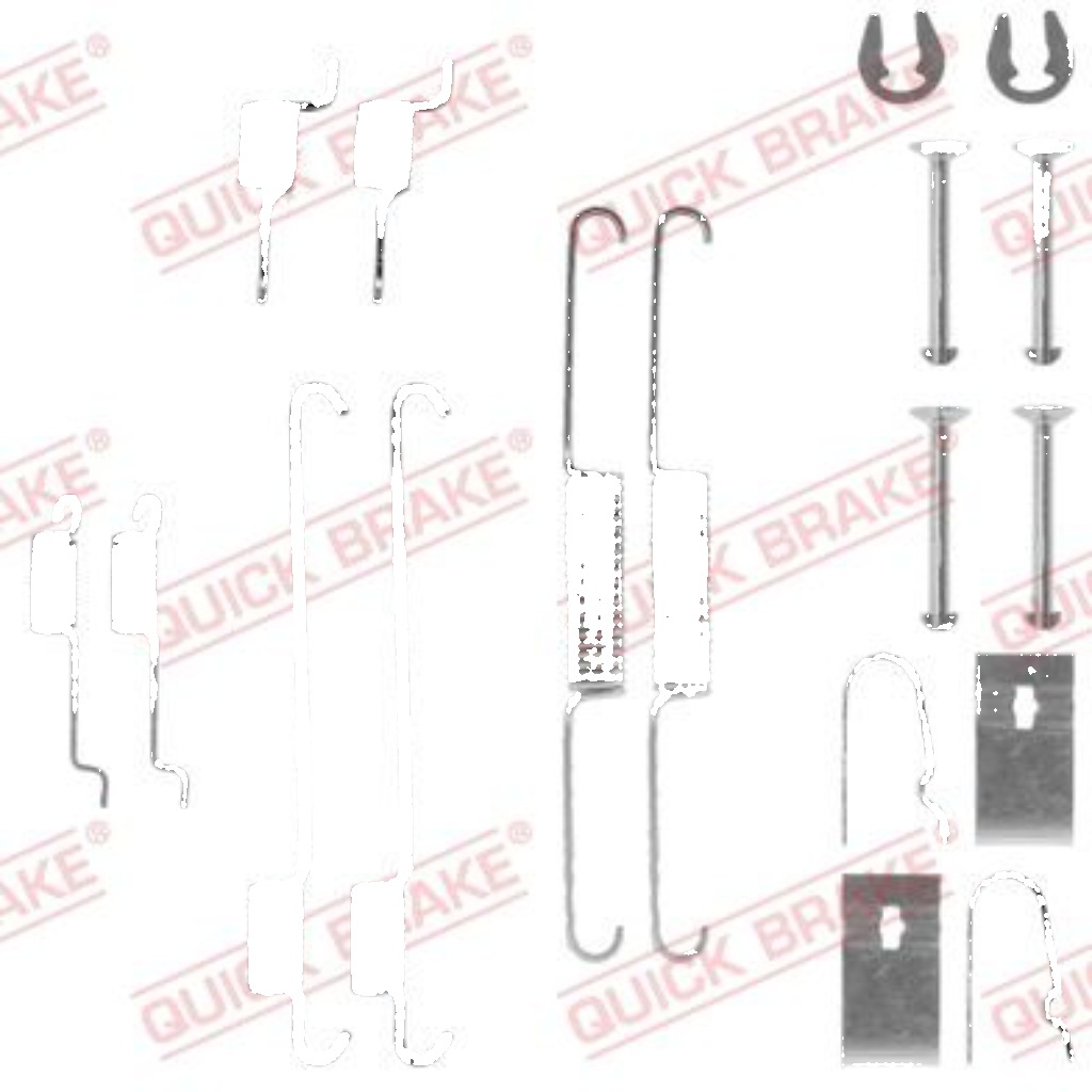 ACCESSORY KIT BRAKE SHOES 105-0815 FOR SUZUKI SWIFT/II/Hatchback AG10 1.0L 3cyl