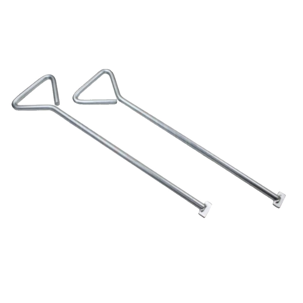 US PRO Tools 520MM 20"" T-End Manhole Cover Keys, 2 Pack Steel Drain Lifter 2303