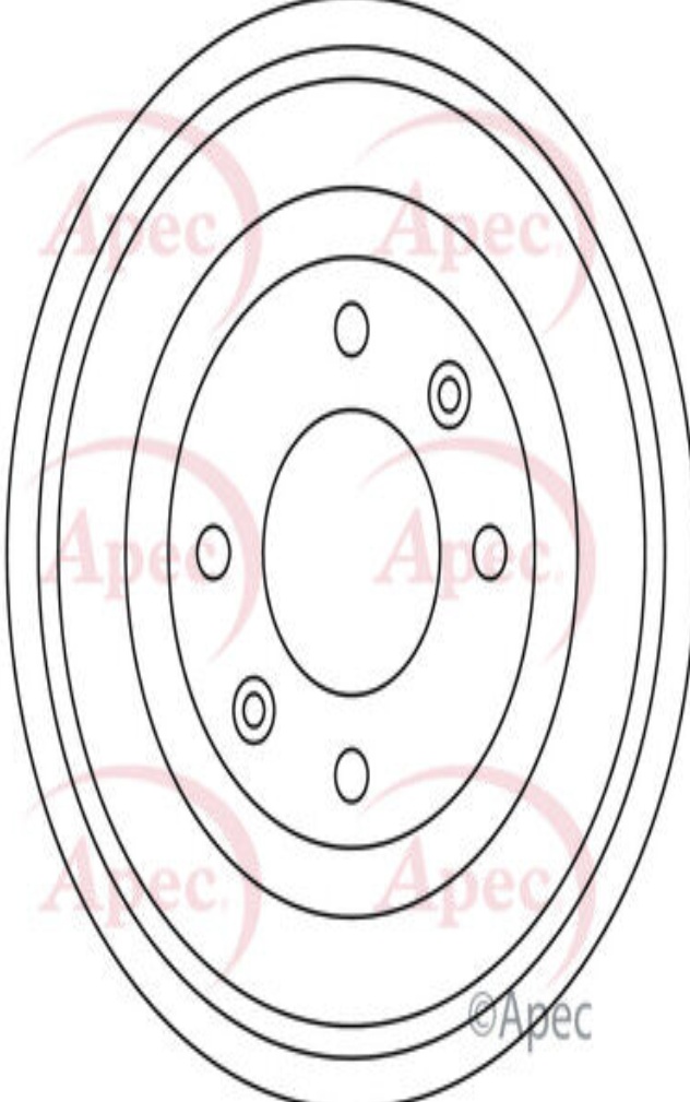Apec Brake Drum Single Rear 424724 91509908 5028906080297 DRM9504