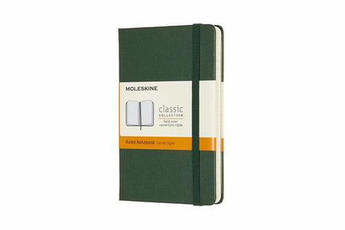 Myrtle Green Pocket Ruled Hardcover Notebook