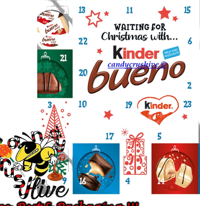 Kinder Bueno Christmas Advent Calendar 24 Minis 167g
