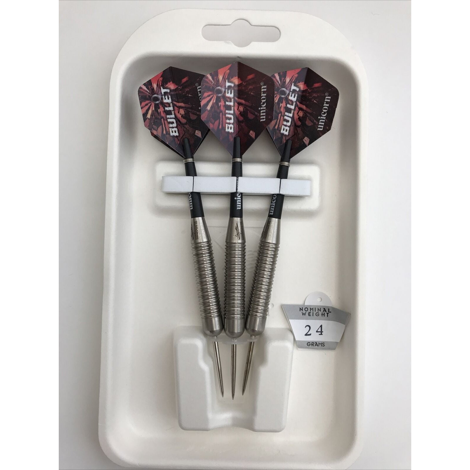 Unicorn Gary Anderson Bullet Darts - 22g - Silver