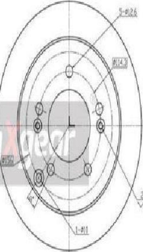 Original Maxgear Brake Disc 19-3243 for Hyundai KIA