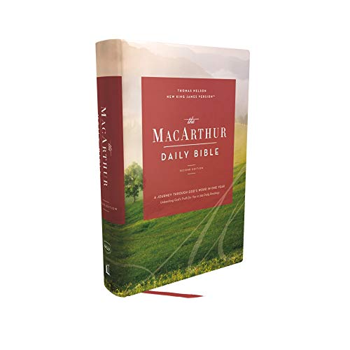 The NKJV, MacArthur Daily Bible, 2nd Edition, Hardcover, Comf... - 9780785239581