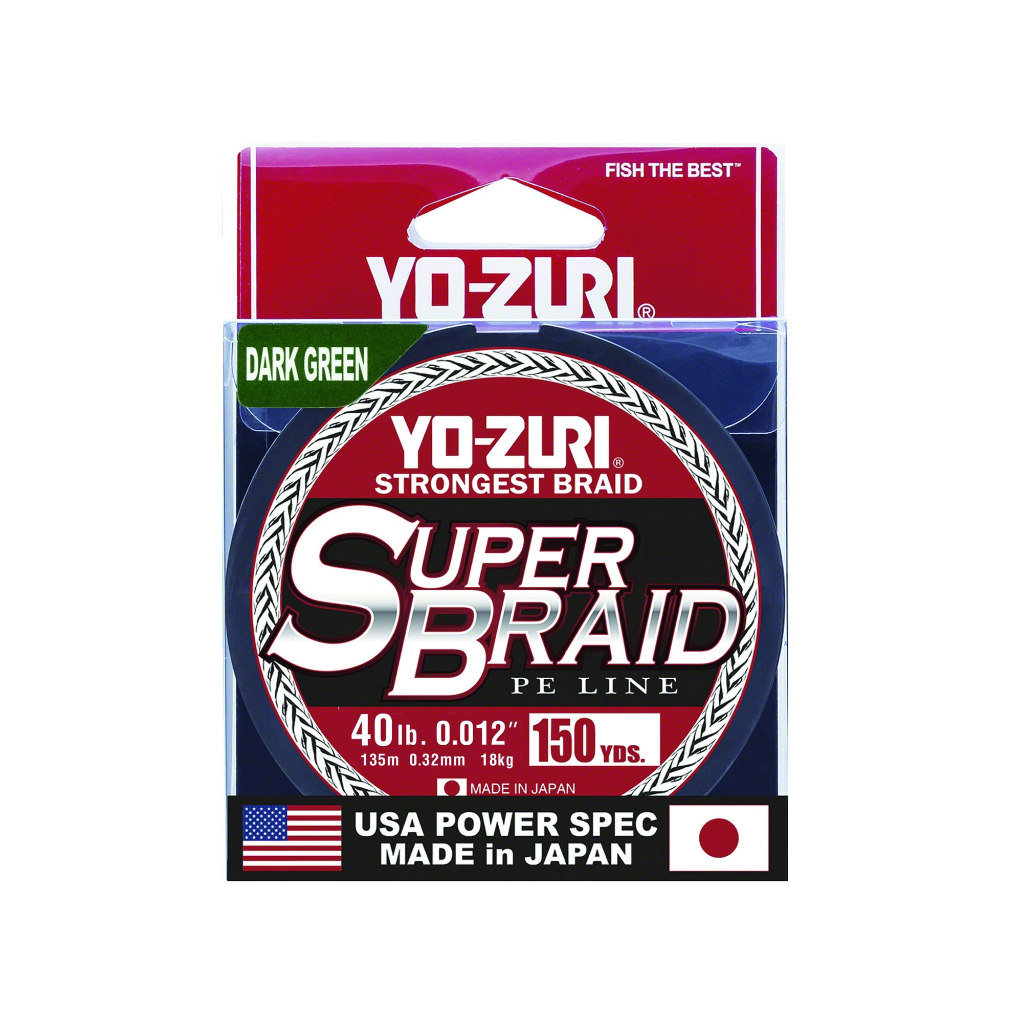 Yo Zuri Duel P.E Line Super Braid 150YDS 40Lbs 0.32mm Green R1260-DG 1187