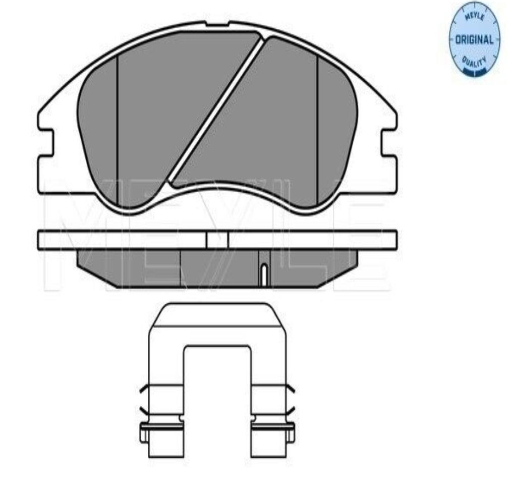 Front MEYLE GERMANY 025 242 1817/W Brake Pad Set, disc brake for KIA