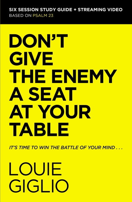 Don't Give the Enemy a Seat at Your Table Bible Study Guide p... - 9780310156284