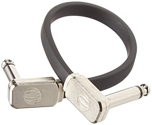 Ernie Ball Flat Ribbon Low Profile Patch Cable for Guitar Effects Pedals (6 in)