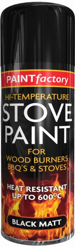 2 x Heat Resistant Matt Black Spray Paint Stove High Temperature BBQ 400ml Can - Image 12