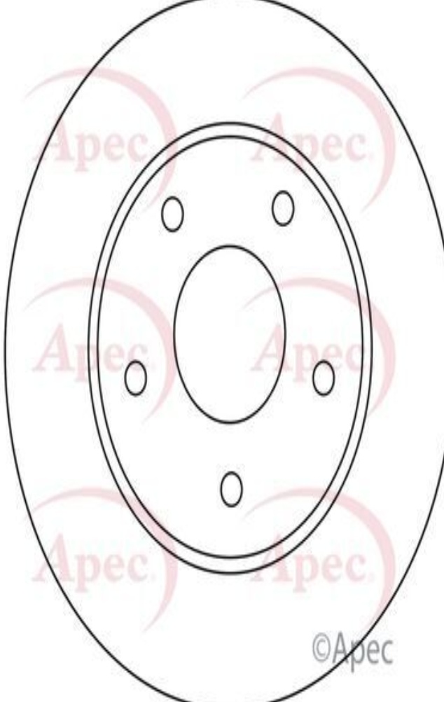 Brake Disc APEC DSK2686 Front Fits Chrysler Dodge Grand Voyager Journey