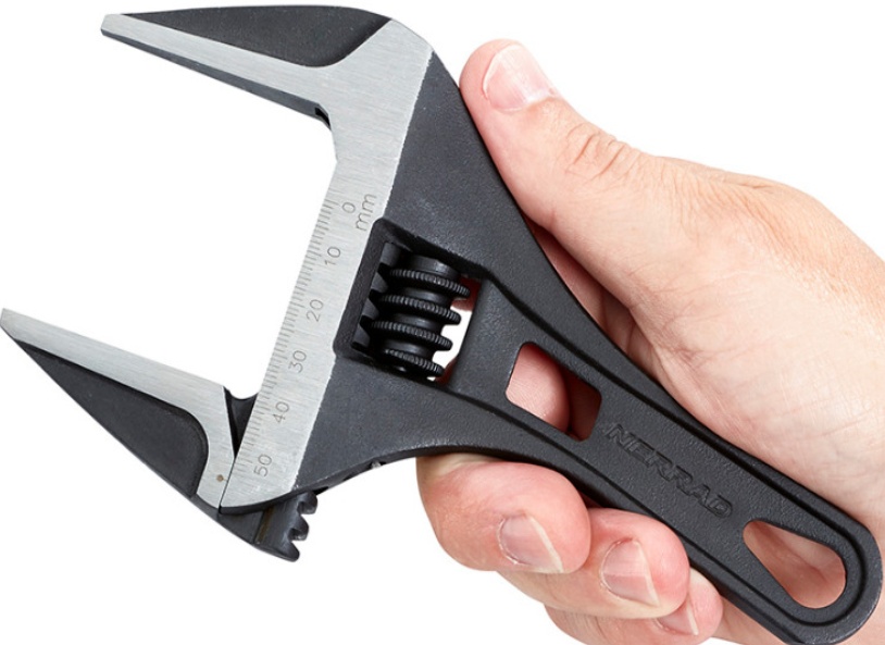 Nerrad Tools Super Extra Wide Stubby Wrench 54mm Adjustable Pump Union Spanner