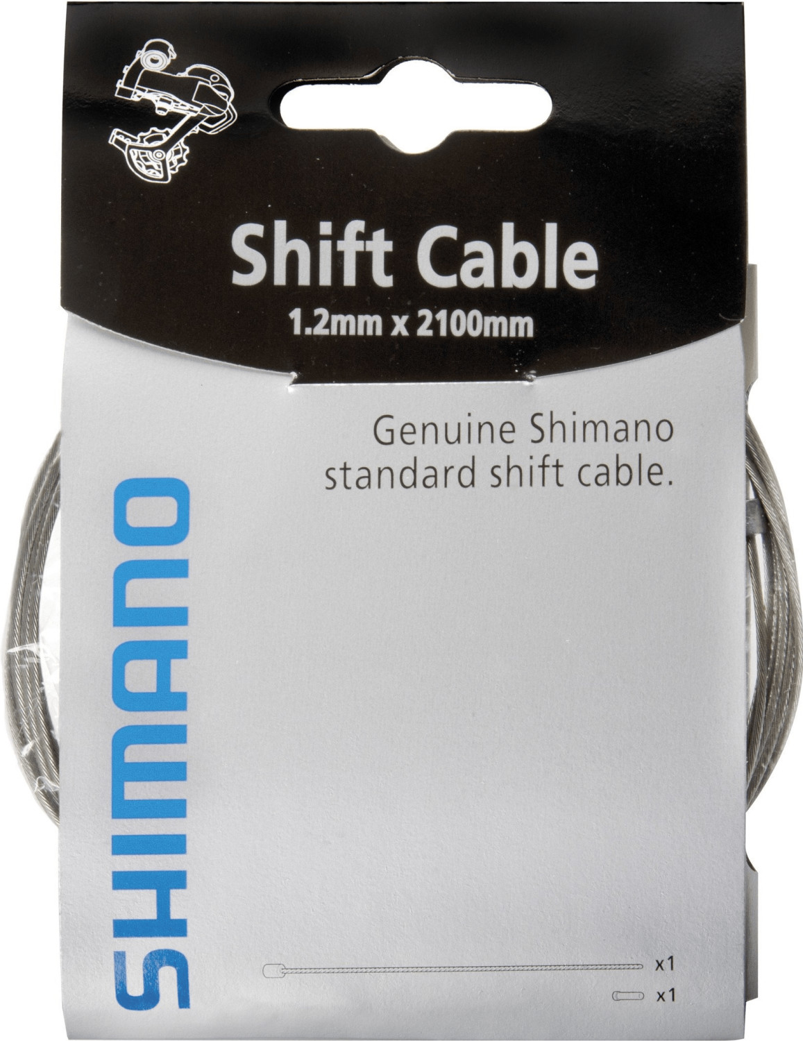 Shimano Road/MTB Inner Gear Wire Steel 1.2x2100mm Box of 10