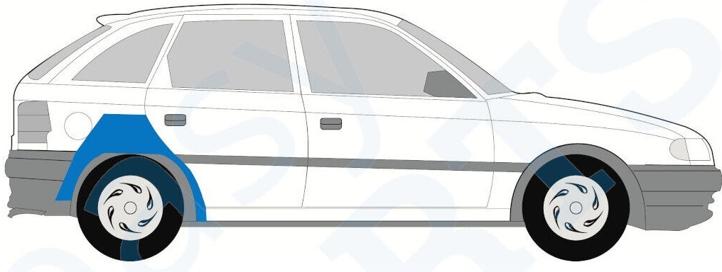 VAUXHALL ASTRA 1991-2001 HATCHBACK REAR WHEEL ARCH REPAIR PANEL / PAIR
