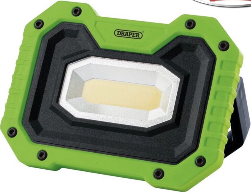 Draper - 90004 Rechargeable Worklight Wireless Speaker Yellow