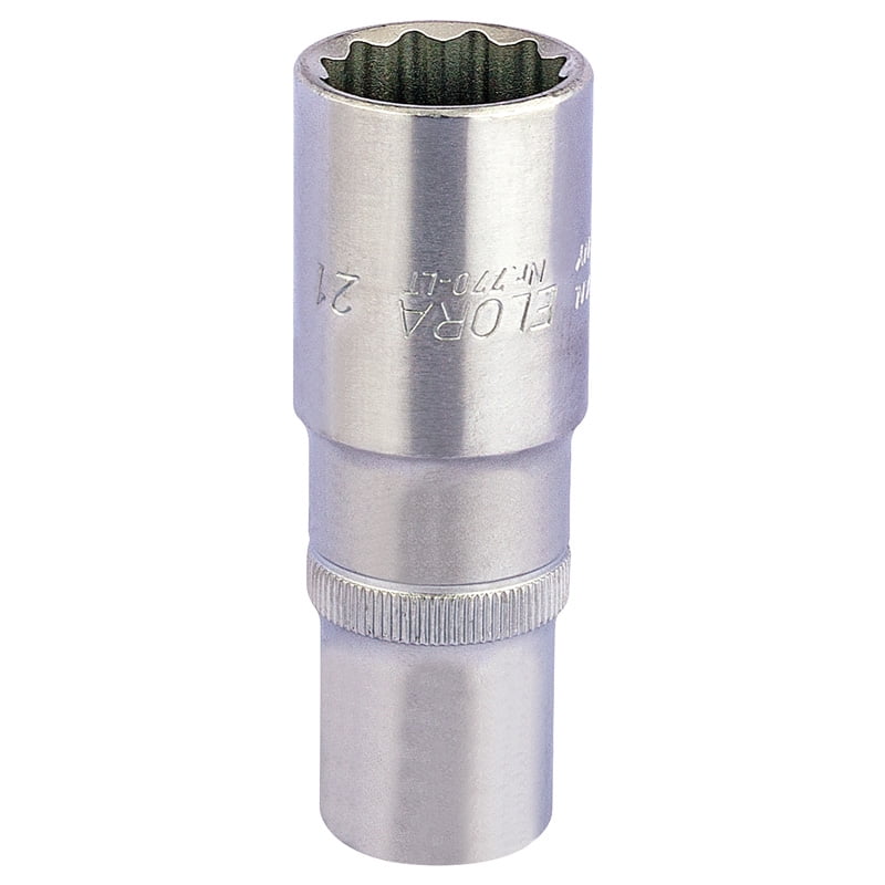Draper 25135 Elora Deep Bi-Hexagon Socket 1/2"" Sq Dr 21mm