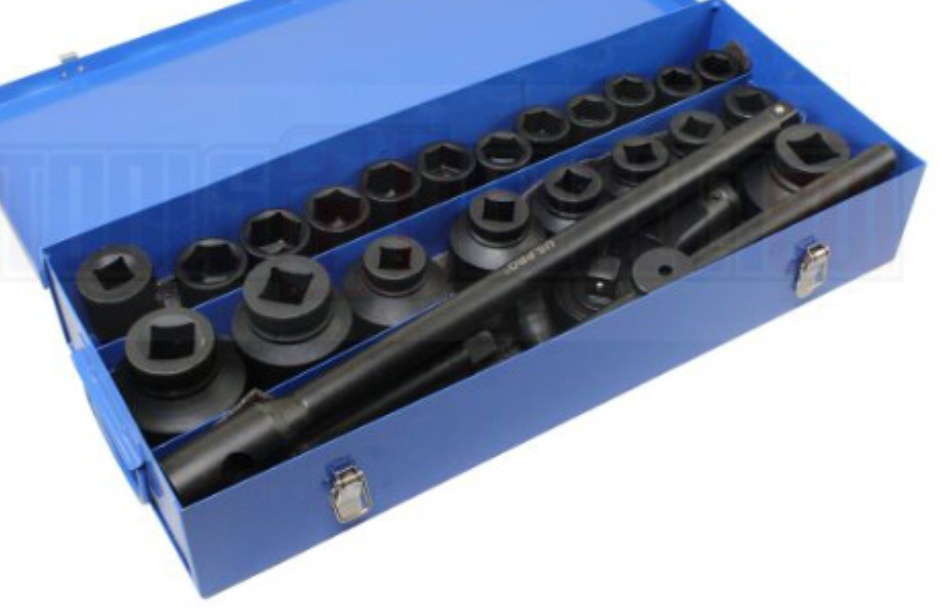 US PRO Tools 26pc Socket Set With Ratchet Set 3/4"" & 1"" Dr 21 - 65mm 3735