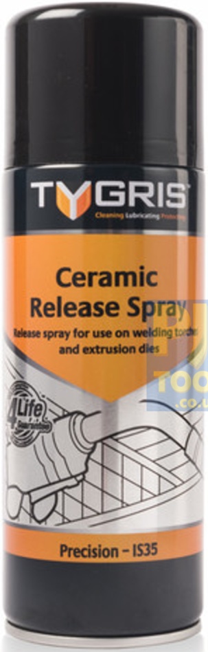 Tygris IS35 400ml ceramic boron nitride glass mould release & weld spatter spray