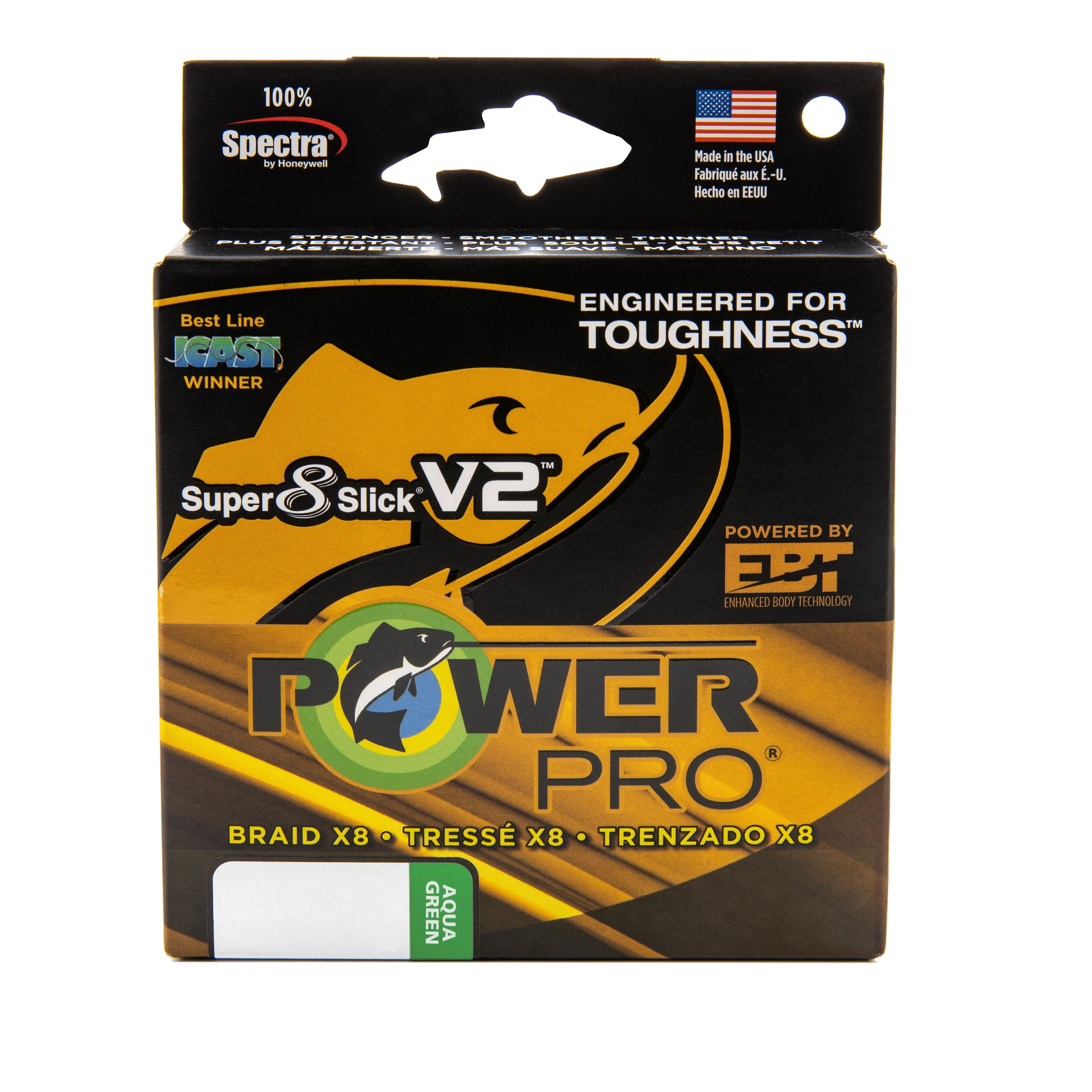 Power Pro Super 8 Slick Version 2 Spectra Line 40lb by 300yds Aqua (8370)