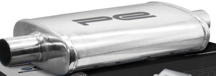 4 inch 5 x 8 Oval x 14 inch Exhaust Muffler Silencer 304 Stainless Steel
