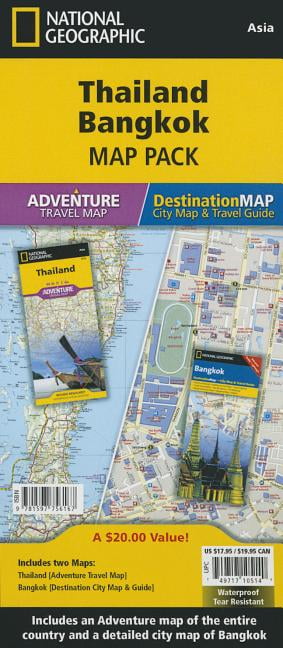 Thailand, Bangkok Map Pack National Geographic City Destination Map Pack