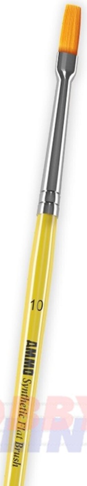 FLAT BRUSH Size 10 quality synthetic fibre bristles Ammo by Mig Jimenez Mig8622