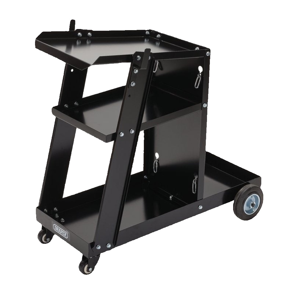 Draper Black 3 Tier Welding Trolley - Image 3