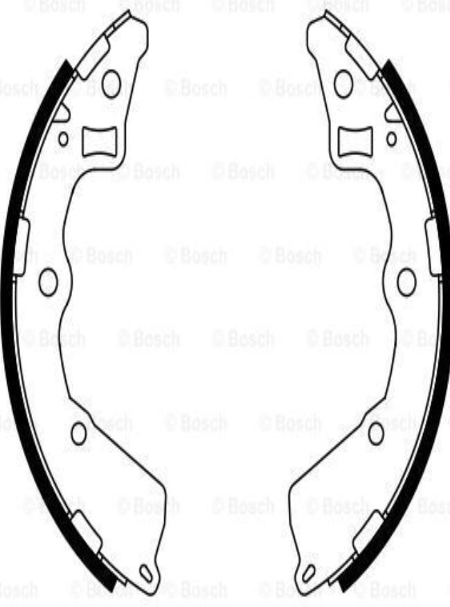 0 986 487 757 BOSCH Brake Shoe Set for KIA