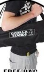 Gorilla GLS-100 T-Bar Lighting Stand Disco and Stage Rig Lights inc Carry Bag