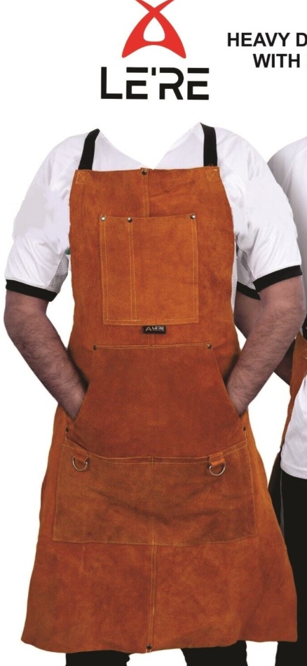 ArmaWEAR Leather Craft Apron 6 Pockets Premium Heavy Duty Protection Welding DIY