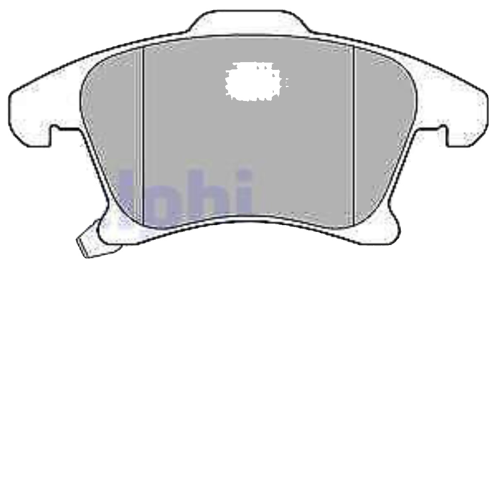 LP3181 DELPHI BRAKE PAD SET, DISC BRAKE FRONT AXLE FOR FORD