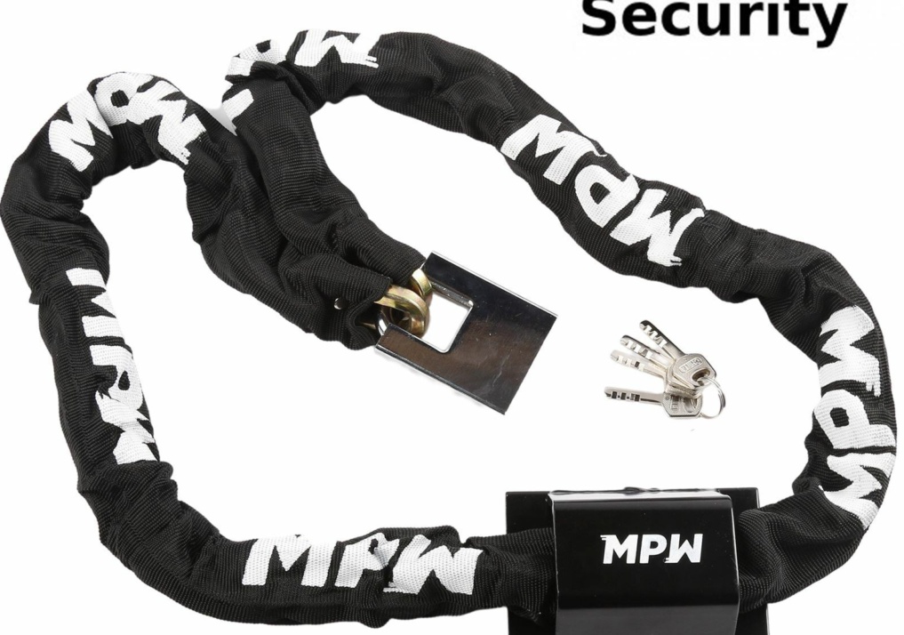MPW Motorbike Motorcycle Scooter Chain Lock & Ground Anchor - 2M